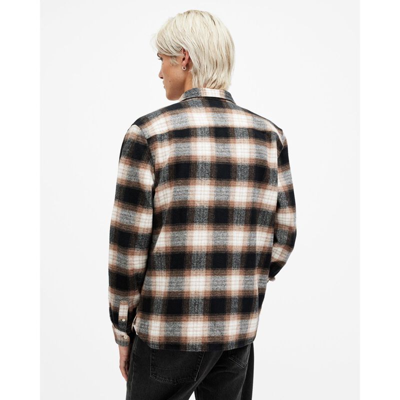 AllSaints Mercy Checked Relaxed Fit Shirt image number 1